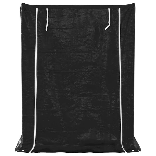 vidaXL Brennholzregal mit Regenschutz 150x80x200 cm Verzinkter Stahl