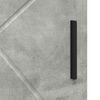 vidaXL Badezimmerschrank mit Speicher Beton Grau 30 x 35 x 95 cm