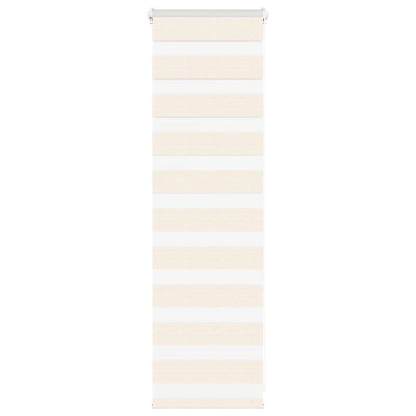 vidaXL Doppelrollo Marmorbeige 50x100 cm Stoffbreite 45,9 cm Polyester