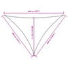 vidaXL Sonnensegel Oxford-Gewebe Dreieckig 4x5x6,4 m Gelb