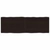 vidaXL Tischplatte 120x40x(2-4) cm Massivholz Behandelt Baumkante