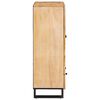 vidaXL Highboard mit Speicher Braun 40 x 33 x 110 cm Massivholz Mango