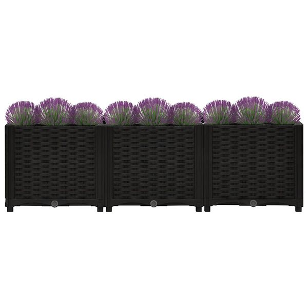 vidaXL Hochbeet 120x40x38 cm Polypropylen