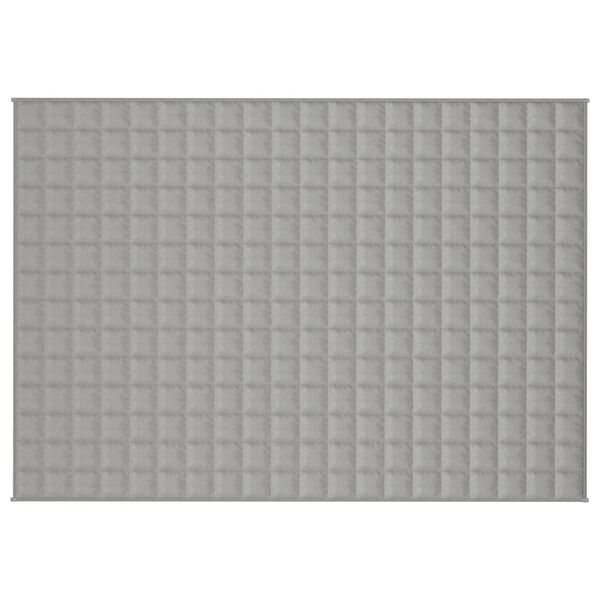 vidaXL Gewichtsdecke Grau 137x200 cm 10 kg Stoff