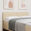 vidaXL Kopfteil mit Kopfteil Creme 160 cm Kunstleder