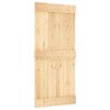 vidaXL Schiebet&uuml;r NARVIK Nat&uuml;rlich und Schwarz 100 x 210 cm (213,5 cm)