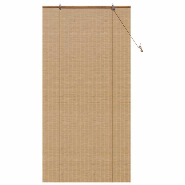 vidaXL Rollo mit Vorh&auml;ngen Braun 110 x 220 cm Bambus
