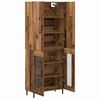 vidaXL Highboard Wandmontiert Altholz 69,5 x 34 x 180 cm Holzwerkstoff