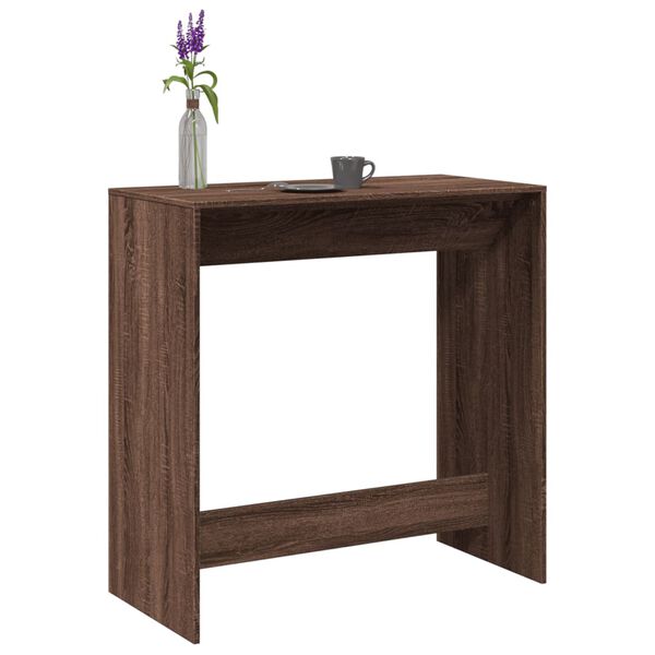 vidaXL Bartisch Braun Eichen-Optik 102x50x103,5 cm Holzwerkstoff