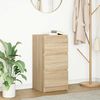 vidaXL Sideboard Sonoma-Eiche 37,5x35x76 cm Holzwerkstoff