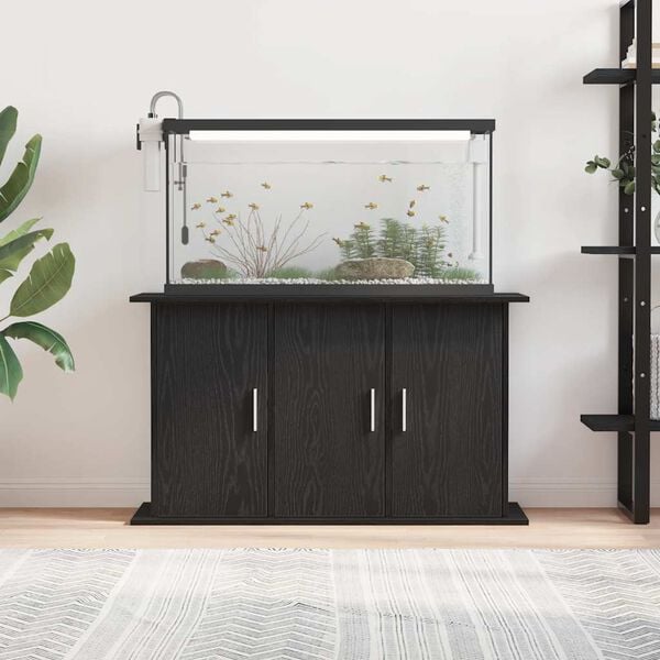vidaXL Aquariumst&auml;nder Schwarze Eiche 101 x 41 x 58 cm Holzwerkstoff