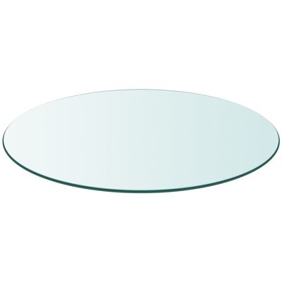 vidaXL Tischplatte aus gehärtetem Glas rund 900 mm