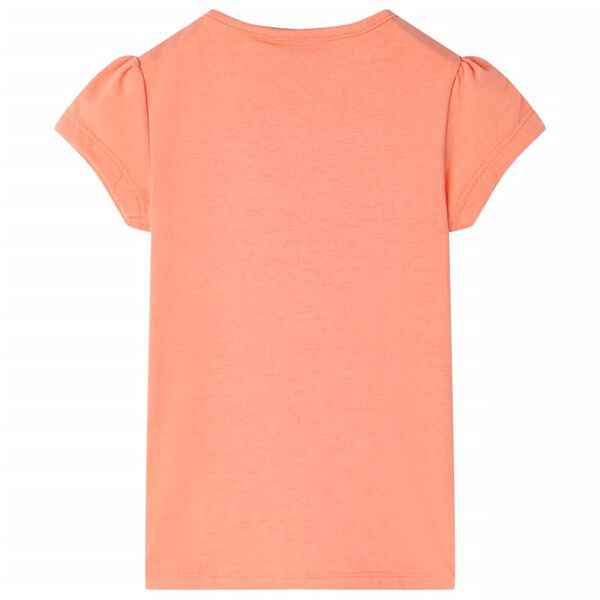 Kinder-T-Shirt Neonorange 140