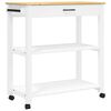 vidaXL K&uuml;chenwagen MONZA 84x40x88,5 cm Massivholz Kiefer
