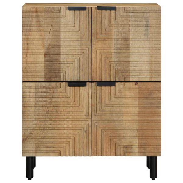 vidaXL Sideboard Braun 60x33x75 cm Massivholz Mango