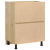 vidaXL Schrank mit Regal Honig 60 x 46 x 81,5 cm Massives Kiefernholz