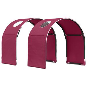 vidaXL Bettunnel 2 pcs Rot 211 x 52,5 x 2 cm Polyester