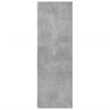 vidaXL Eckregal Betongrau 33x33x100 cm Holzwerkstoff