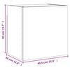 vidaXL TV-Wandschrank Braun Eiche-Optik 40,5x30x40 cm Holzwerkstoff