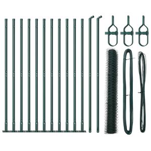 vidaXL Zaunpfosten Gr&uuml;n