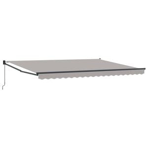 vidaXL Ausziehbare Markise Hellgrau 450 x 300 x 165 cm