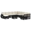 vidaXL Gartensofa-set 12 stk. Schwarz Poly-Rattan