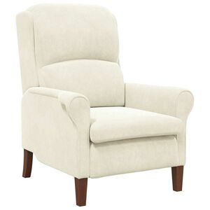 vidaXL Sessel Creme Samt