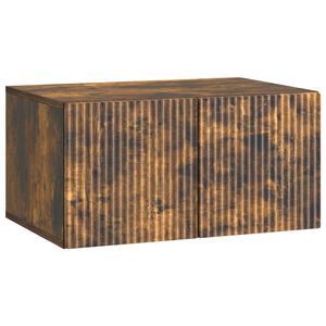 vidaXL Wandmontierter TV-Schrank Ger&auml;ucherte Eiche 59,5 x 41 x 30 cm
