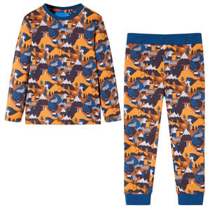 vidaXL Kinderpyjama mit Langen &Auml;rmeln Cognac 104