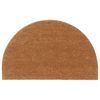 vidaXL Fu&szlig;matte Natur Halbrund 50x80 cm Kokosfaser Getuftet