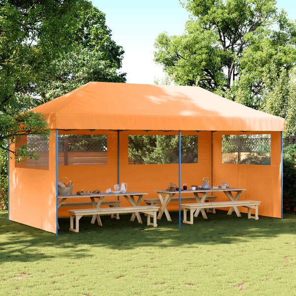 vidaXL Party-Zelt Orange 292 x 580 x 315 cm Oxford-Stoff