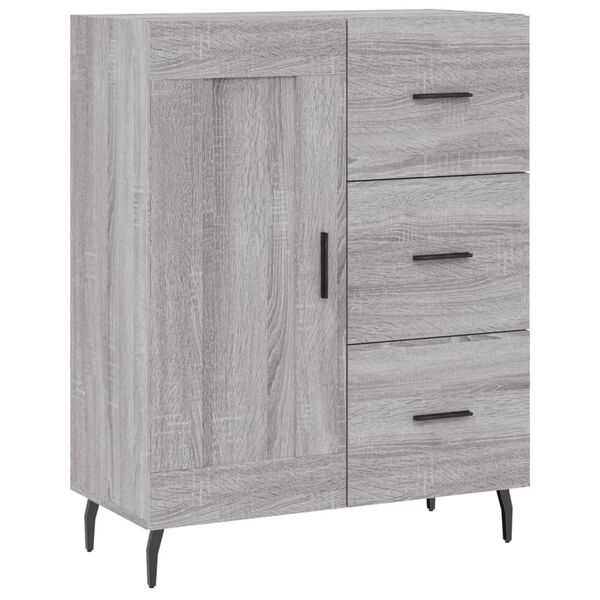 vidaXL Sideboard Grau Sonoma 69,5x34x90 cm Holzwerkstoff