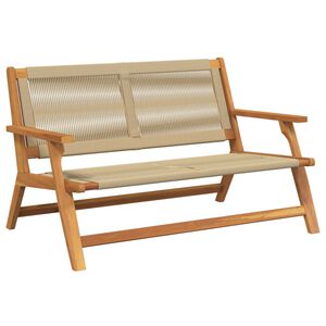 vidaXL gartenm&ouml;bel Beige 122 x 78 x 73 cm Massivholz Akazie