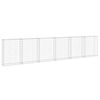 vidaXL Gabionenwand mit Abdeckung Verzinkter Stahl 300x30x100 cm
