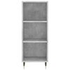 vidaXL Highboard Betongrau 34,5x32,5x180 cm Holzwerkstoff