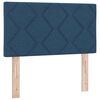 vidaXL Boxspringbett mit Matratze Blau 200 x 80 cm Polyester