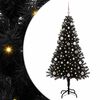 vidaXL Weihnachtsbaum Schwarz 150 cm PVC