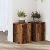 vidaXL Pflanzenst&auml;nder 2 Stk. Altholz-Optik 20x20x30 cm Holzwerkstoff