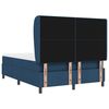 vidaXL Boxspringbett mit Matratze mit Kopfteil Blau 140 x 190 cm Stoff