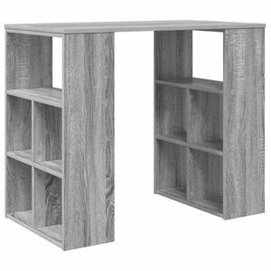vidaXL Schreibtisch Graues Sonoma Holzwerkstoff 90 x 50 x 75 cm