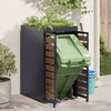 vidaXL Mülltonnenlager mit Pflanzerdach für 240L Tonne Anthrazit
