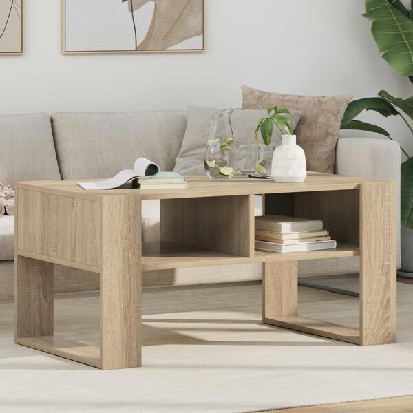 vidaXL Couchtisch Sonoma-Eiche 92 x 53 x 45 cm Holzwerkstoff