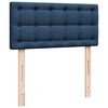 vidaXL Ottoman-Bett mit Matratze Blau 80x200 cm Stoff