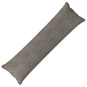 vidaXL Kissen mit Kissen HOUTEN Hellgrau 40 x 145 cm Samt