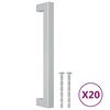 vidaXL M&ouml;belgriffe 20 Stk. Silbern 160 mm Edelstahl