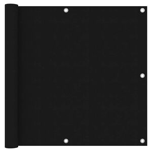 vidaXL Balkon-Sichtschutz Schwarz 90x400 cm Oxford-Gewebe