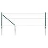 vidaXL Zaunpfosten Gr&uuml;n 10 x 0,6 m (50 mm Maschen) Stahl und PVC