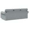 vidaXL Sofa 180cm Hellgrau Metall