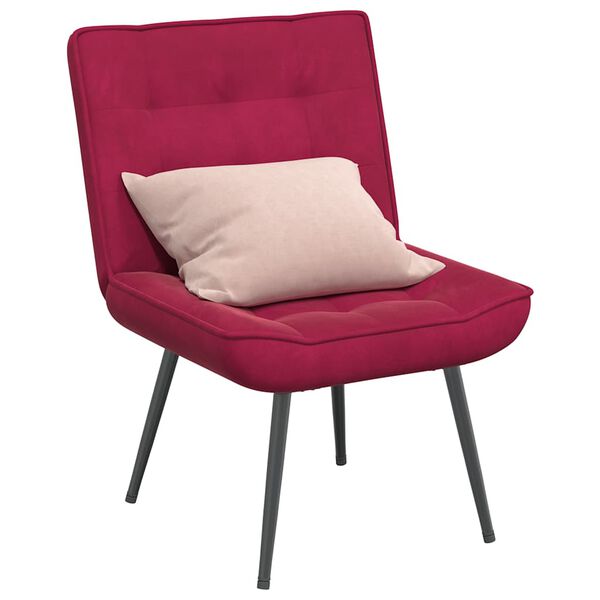 vidaXL Relaxsessel Weinrot 64x74x84 cm Samt