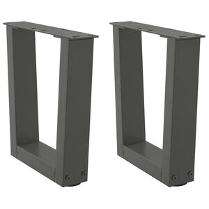 vidaXL Couchtischbeine V-Form 2 St&uuml;ck Anthrazit 30x(30-31,3) cm Stahl
